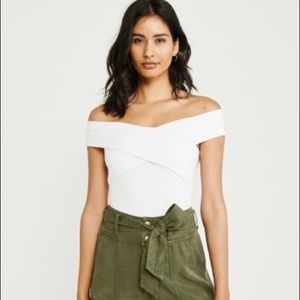 Black Off the shoulder body suit